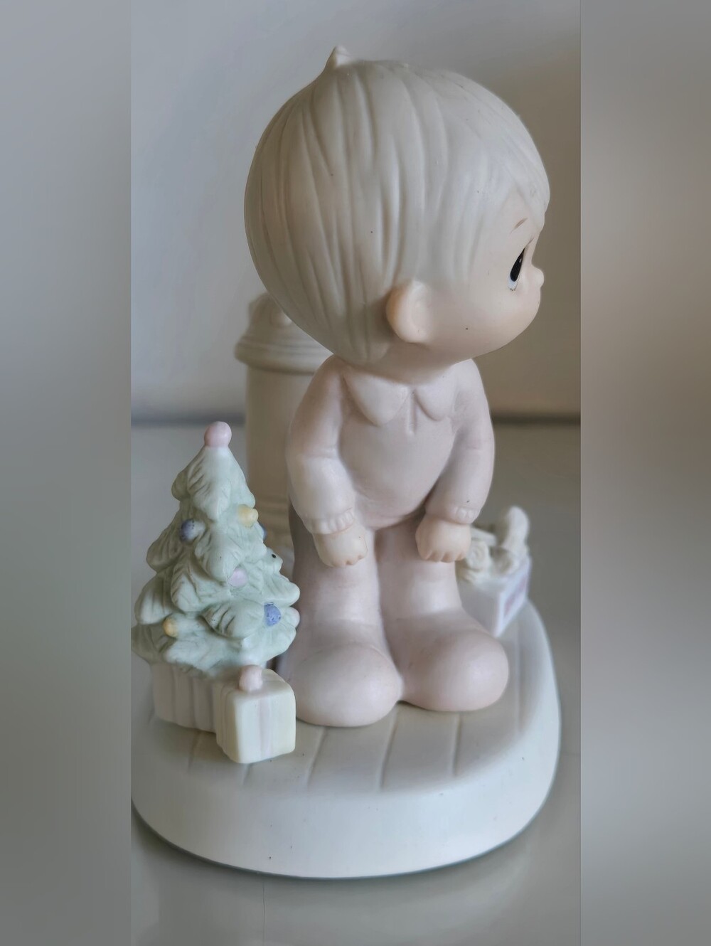 Precious Moments May Your Christmas Be Warm Porcelain Figurine W/ Box E2348 - Picture 3 of 7
